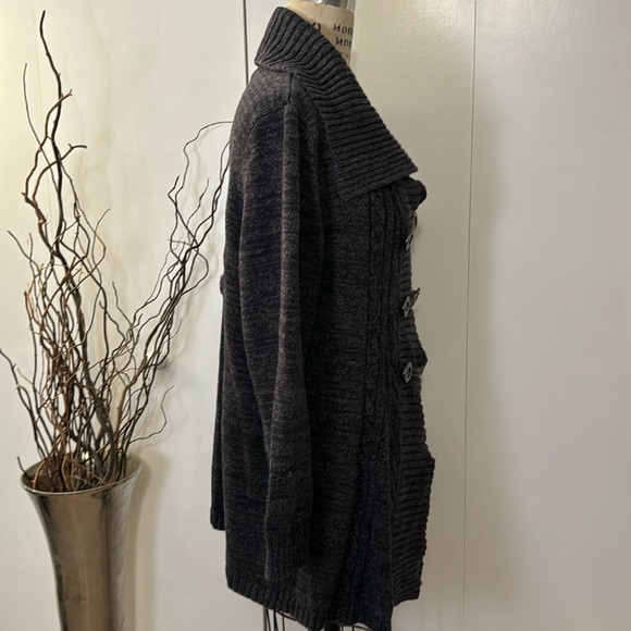 Style & Co toggle front wide collar sweater - Picture 5 of 6